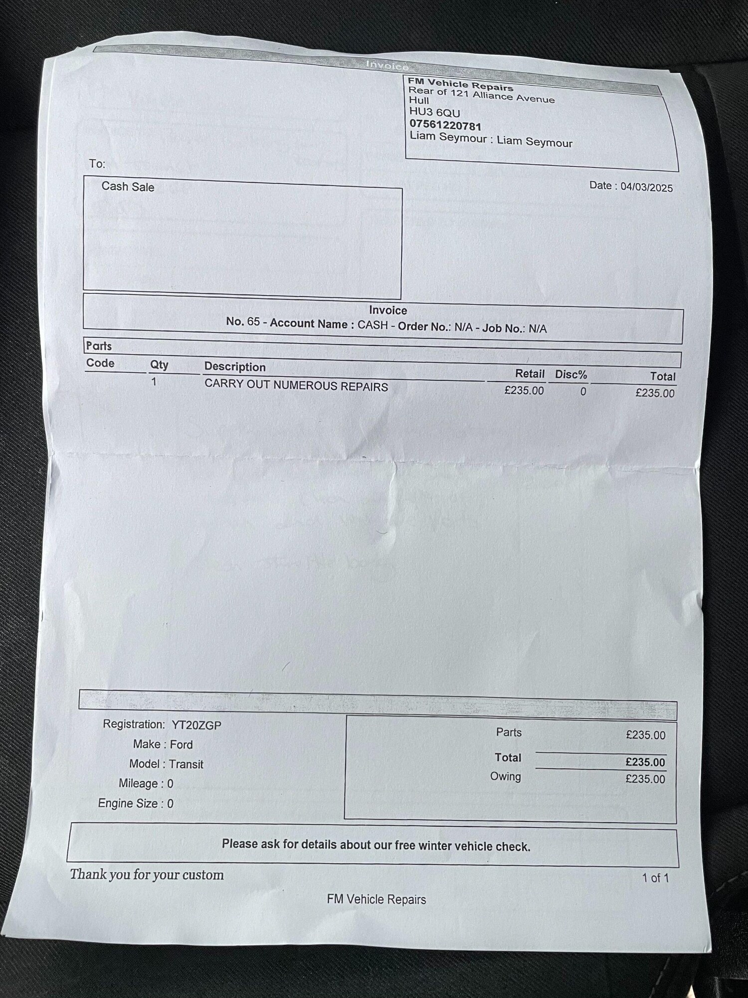 Used Ford Transit Custom for sale - 77344936: Photo 41