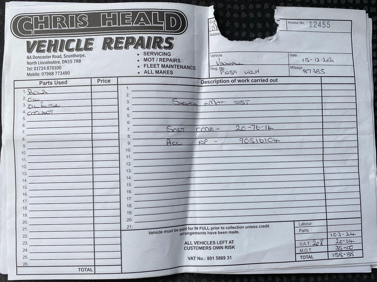 Used Vauxhall Combo 2009 for sale - 76550999: Photo 41