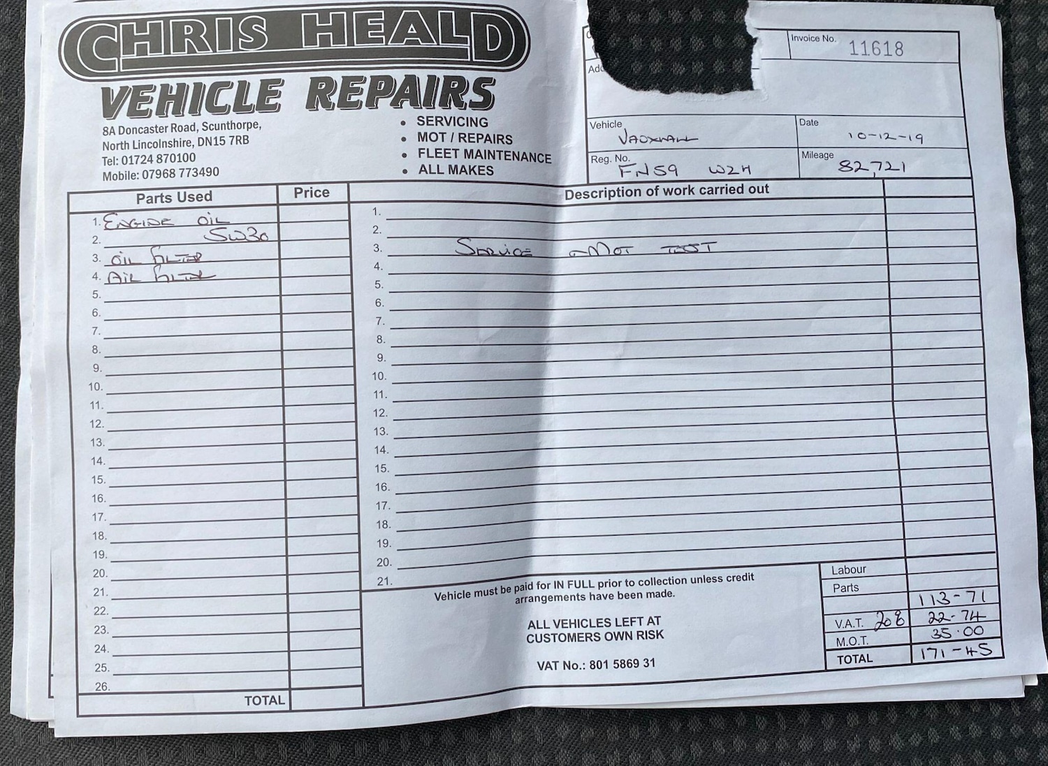 Used Vauxhall Combo 2009 for sale - 76550999: Photo 42