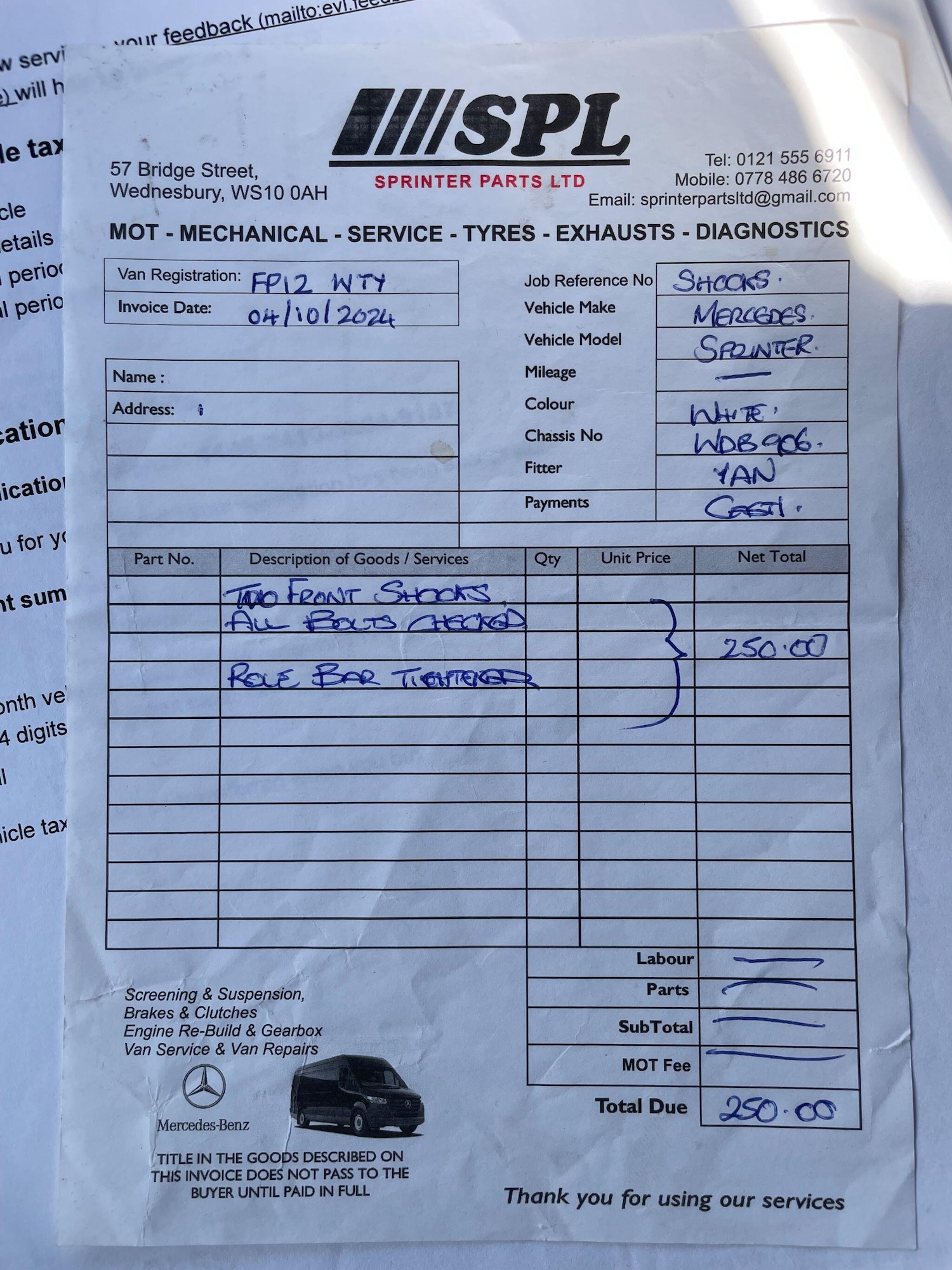 Used Mercedes-Benz Sprinter 2012 for sale - 77926174: Photo 36