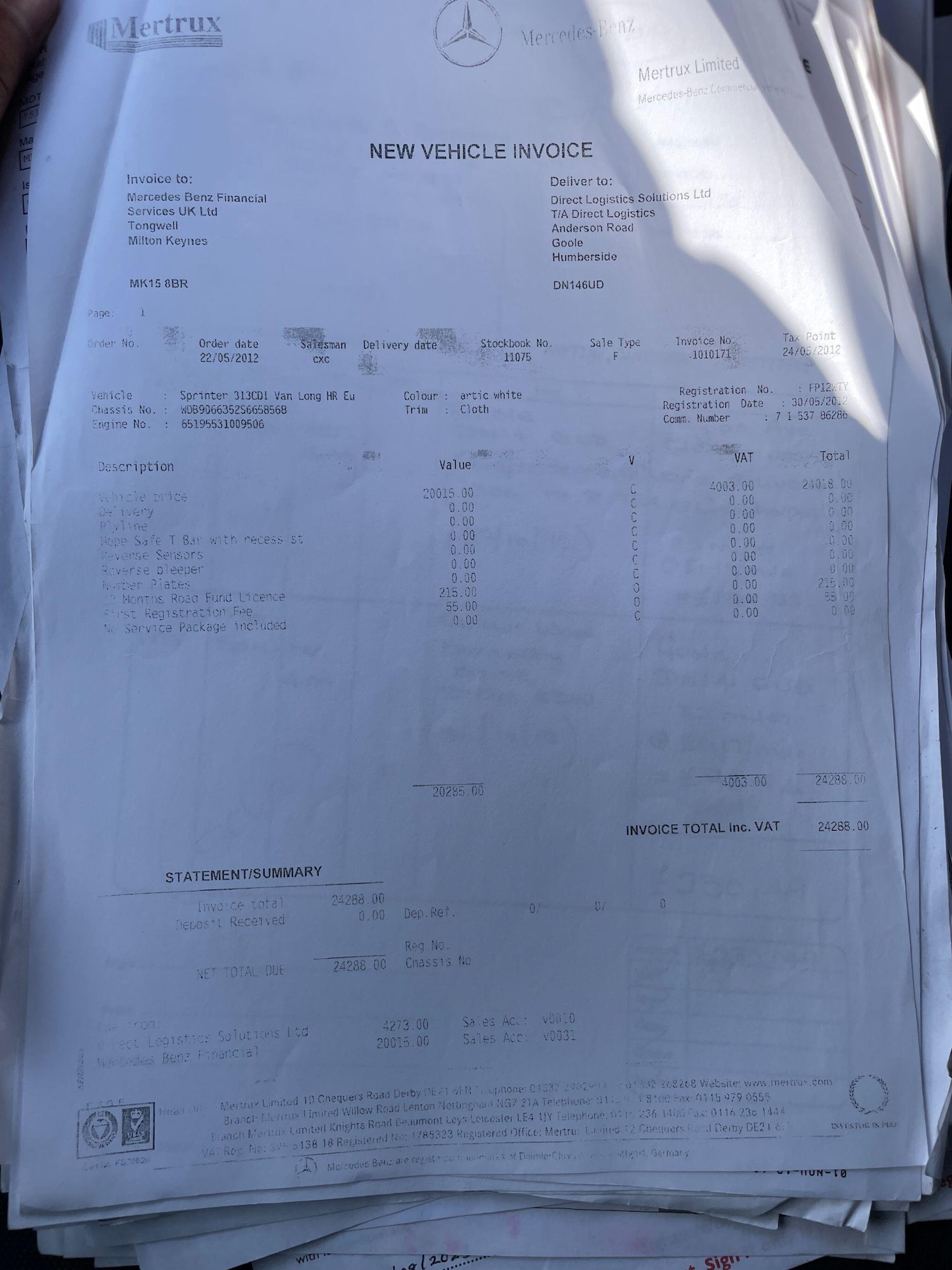 Used Mercedes-Benz Sprinter 2012 for sale - 77926174: Photo 37