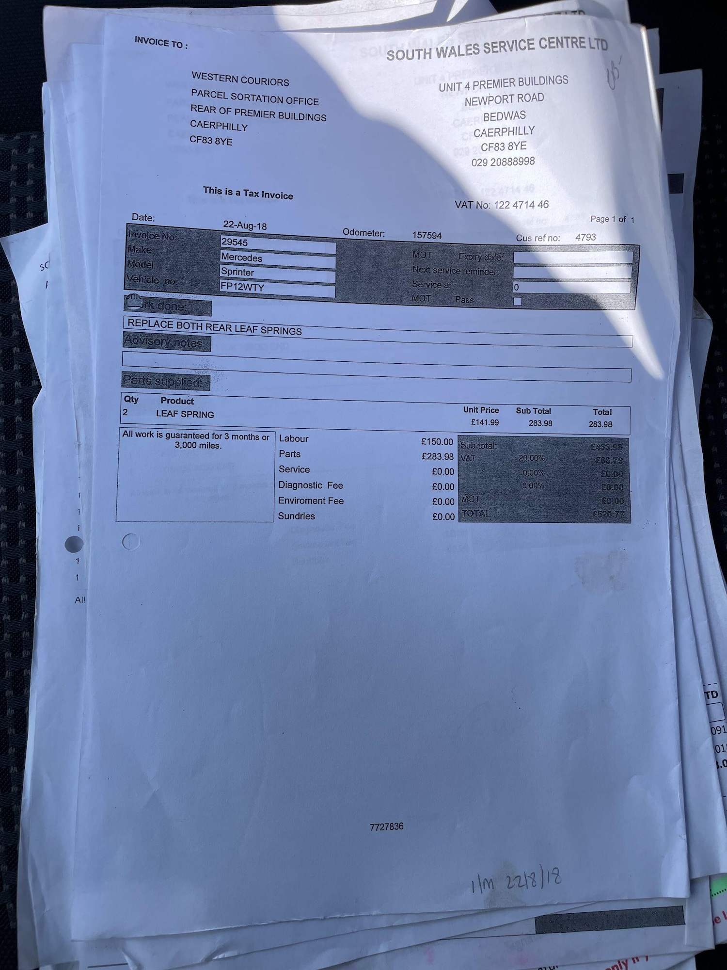 Used Mercedes-Benz Sprinter 2012 for sale - 77926174: Photo 43