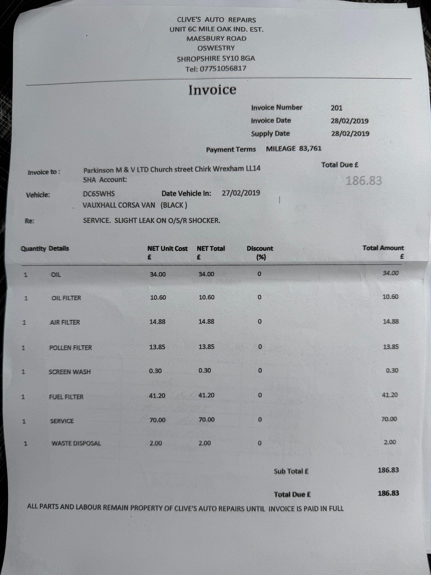 Used Vauxhall Corsa Van for sale - 77174720: Photo 44