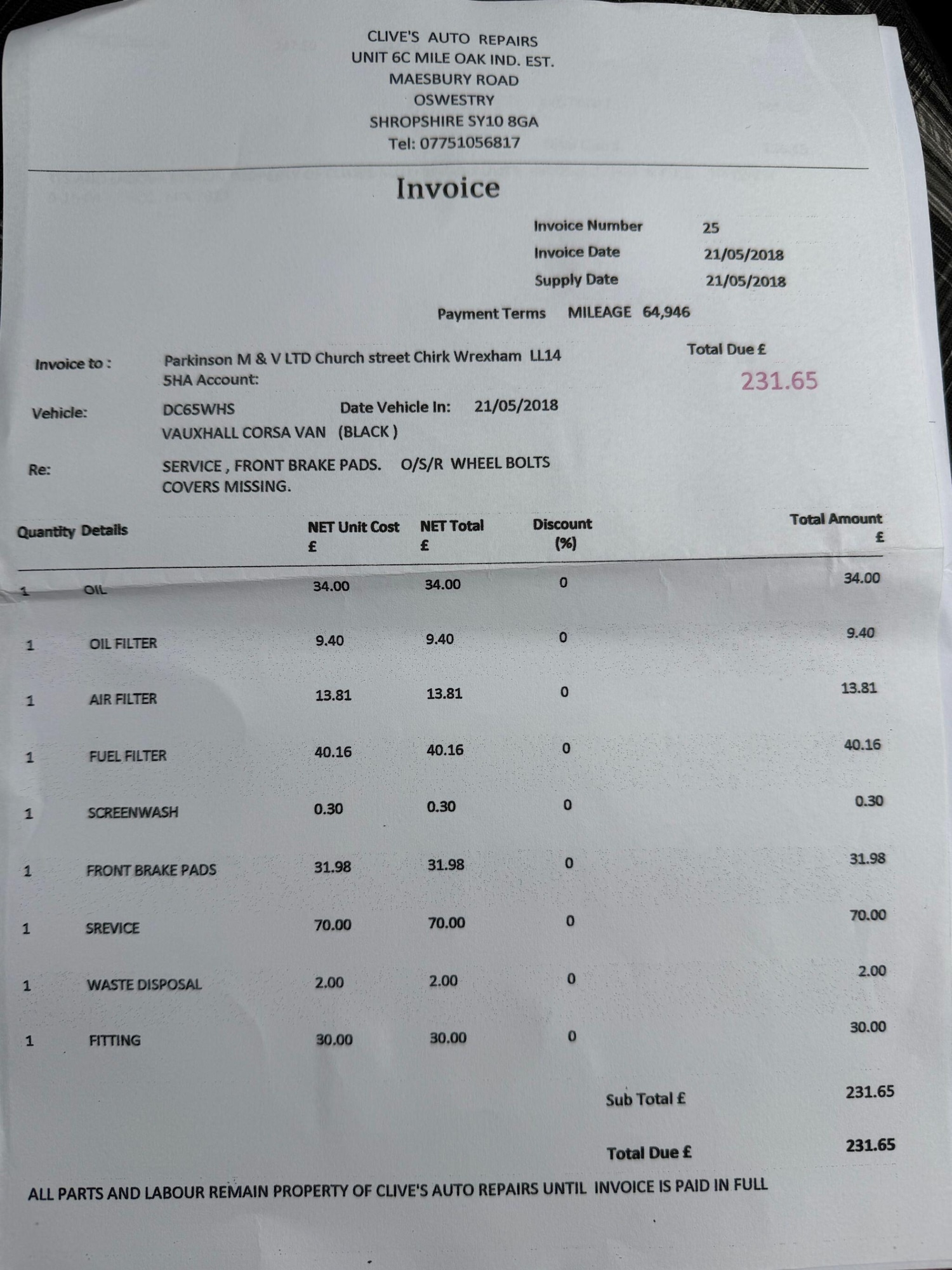 Used Vauxhall Corsa Van for sale - 77174720: Photo 45