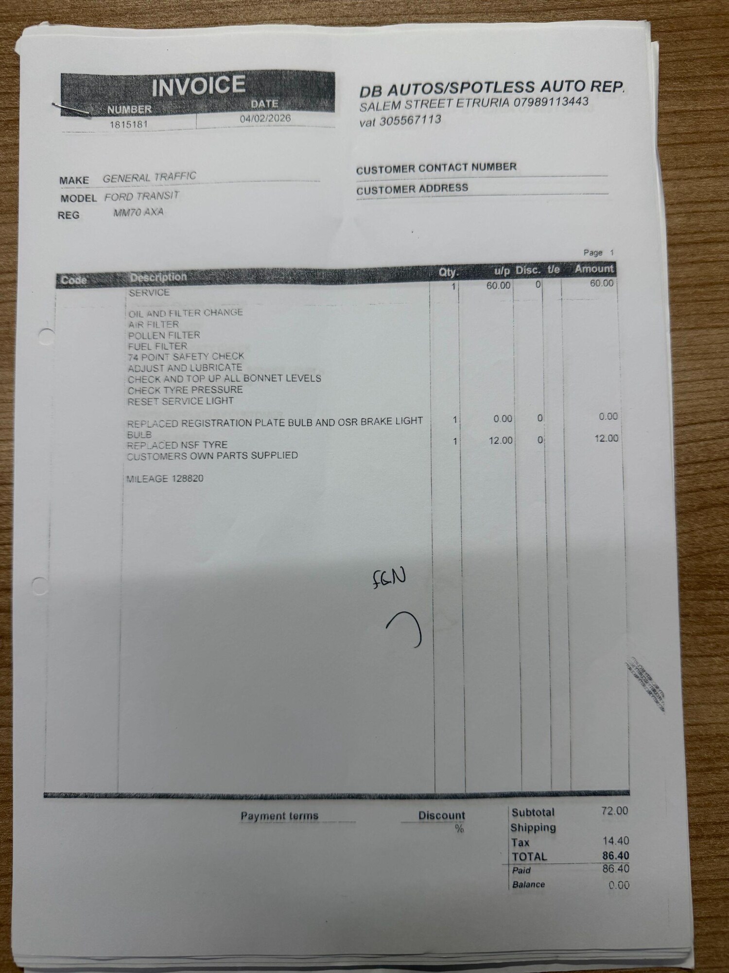 Used Ford Transit Courier for sale - 78115070: Photo 38