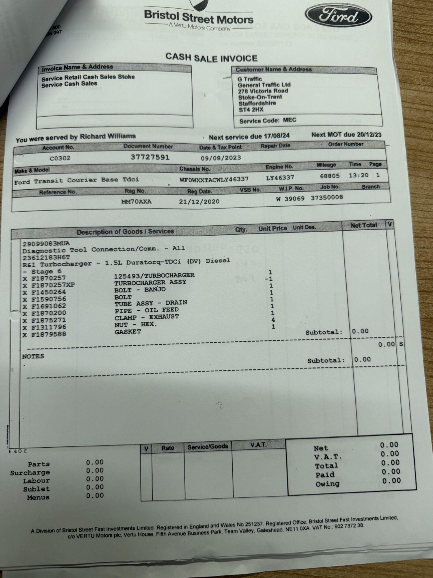 Used Ford Transit Courier for sale - 78115070: Photo 46