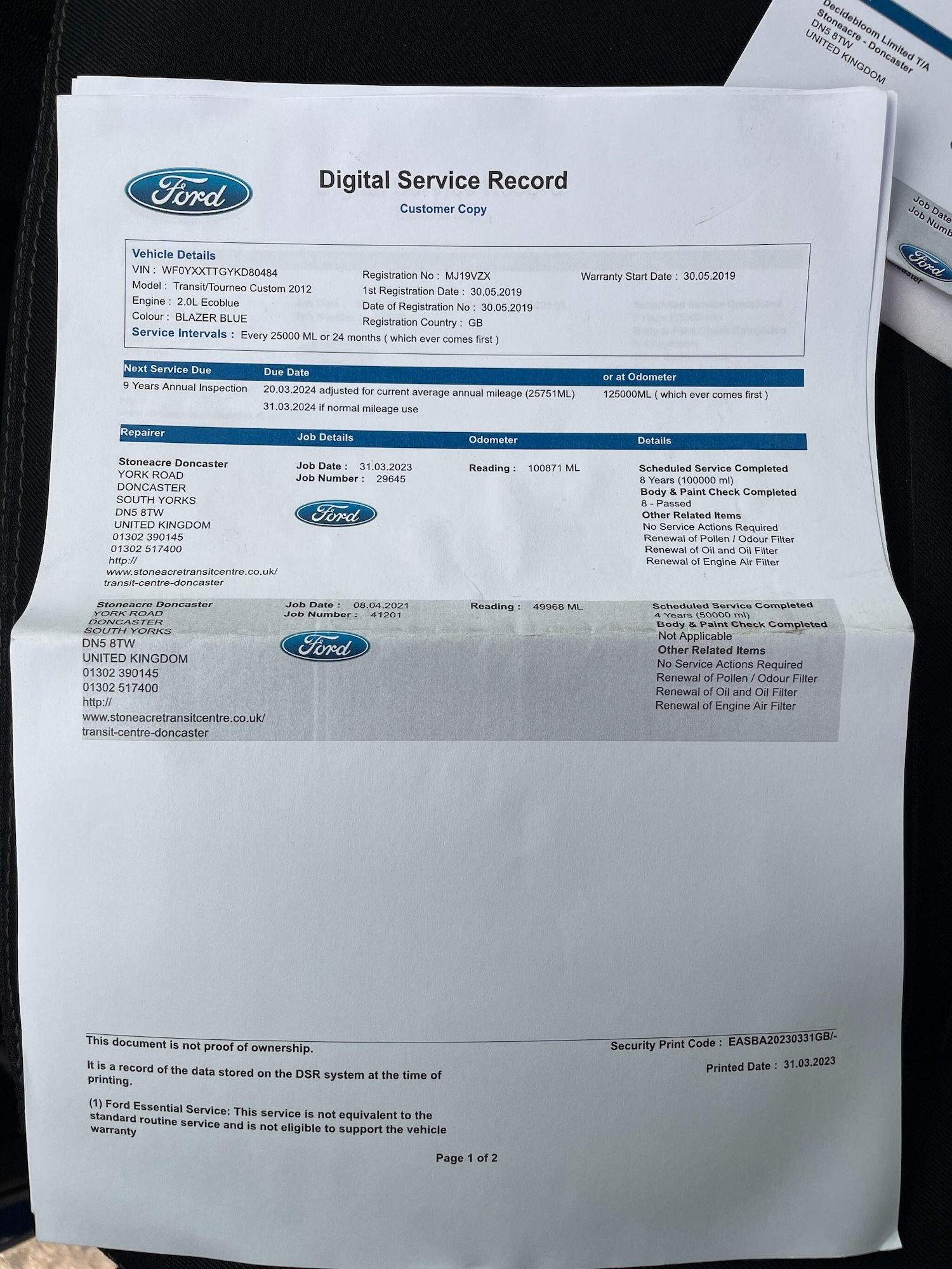Used Ford Transit Custom 2019 for sale - 77306129: Photo 45