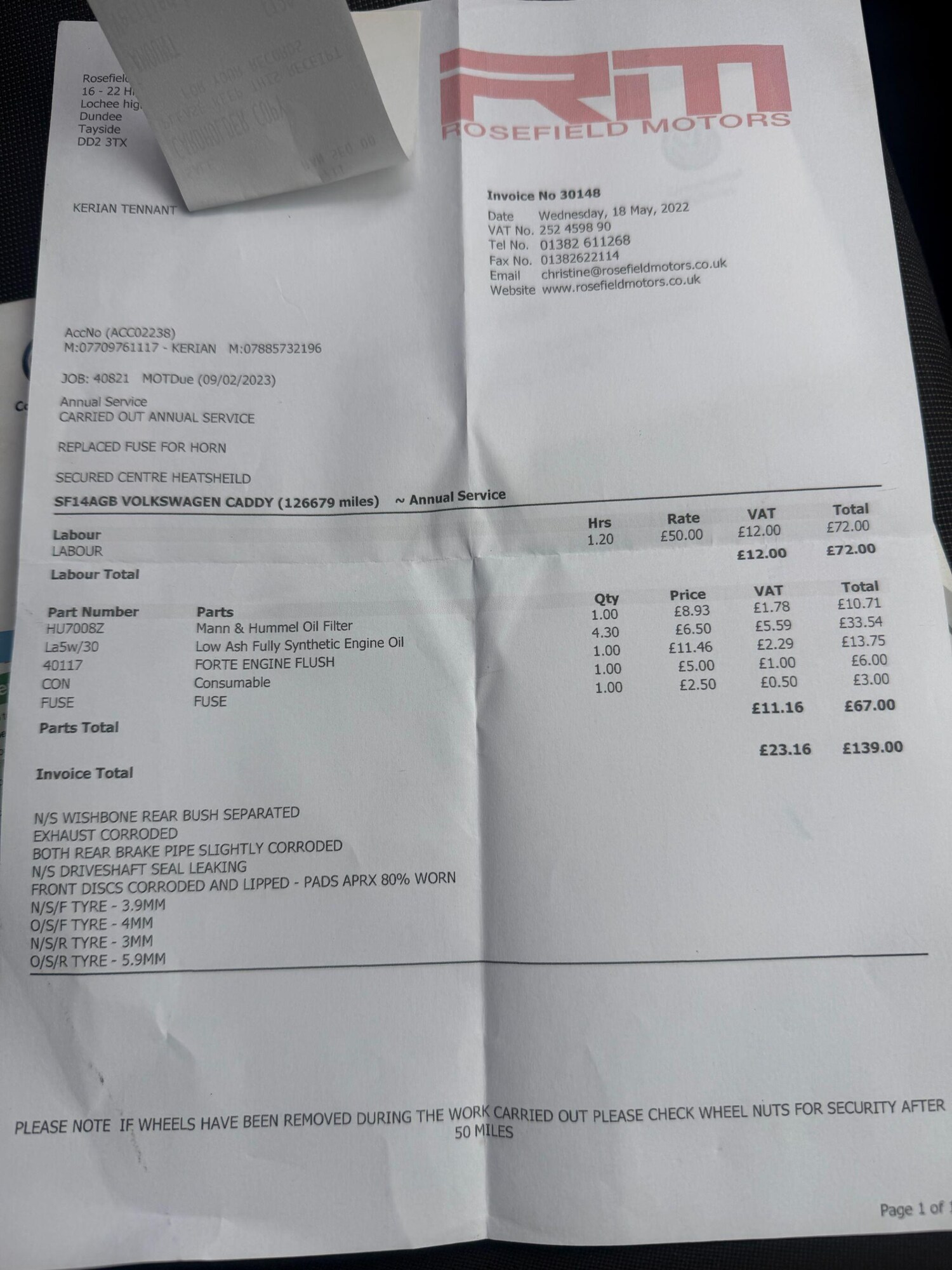 Used Volkswagen Caddy 2014 for sale - 77808124: Photo 45