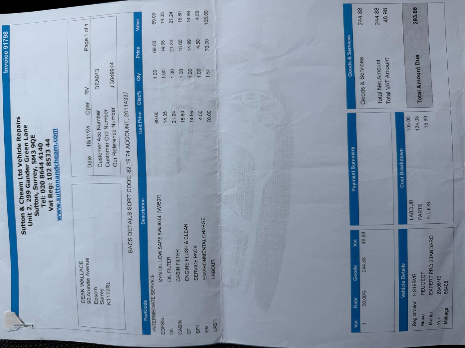 Used Peugeot Expert 2019 for sale - 77882474: Photo 44