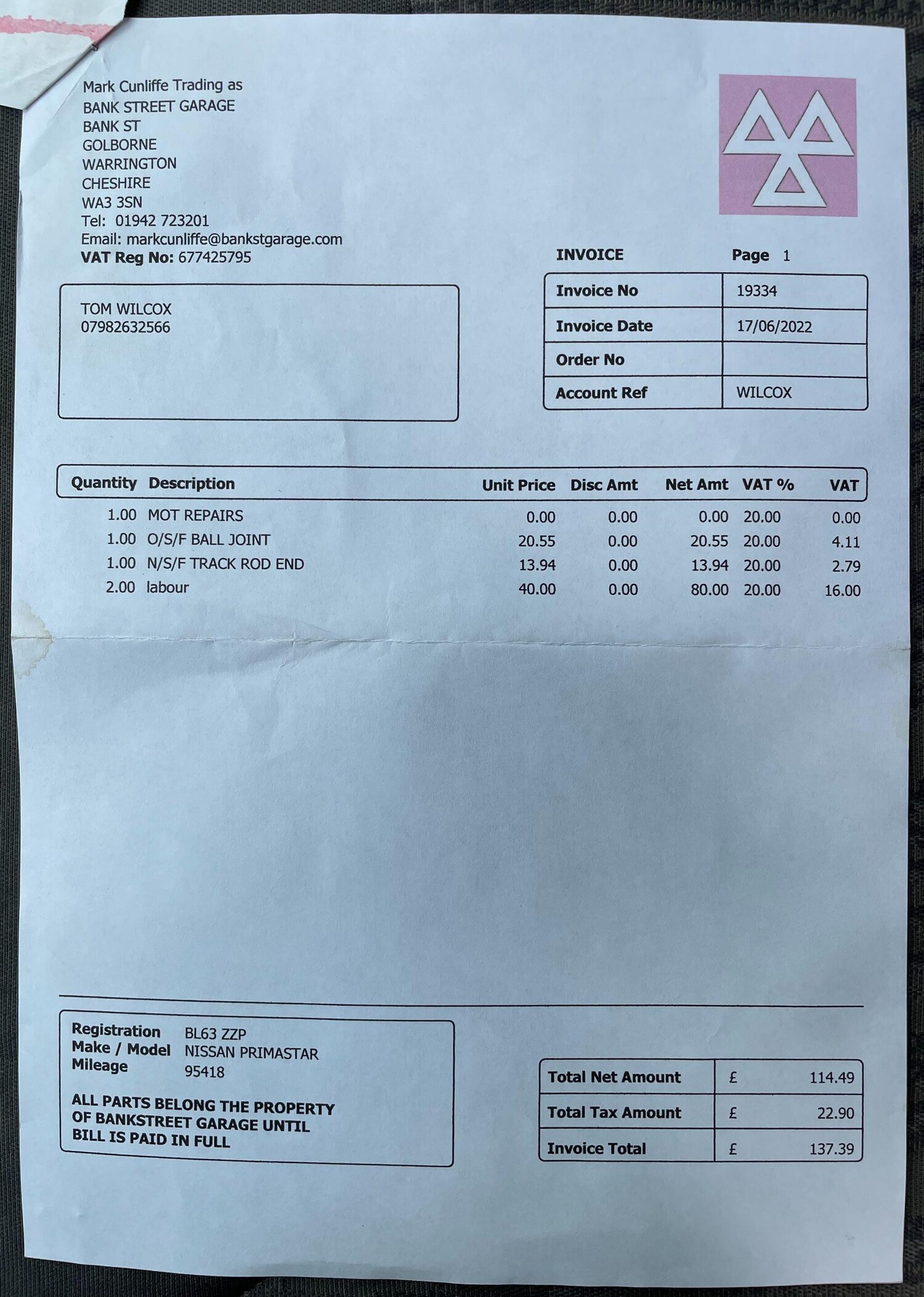 Used Nissan Primastar 2014 for sale - 76550708: Photo 47