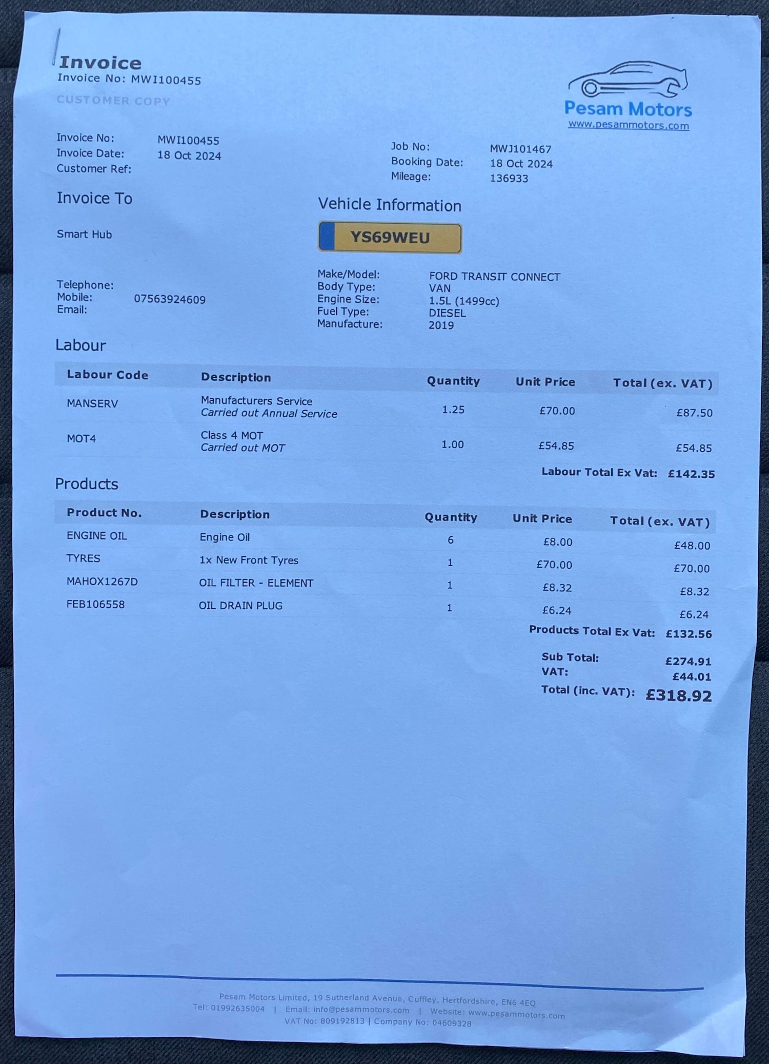 Used Ford Transit Connect 2019 for sale - 76646102: Photo 54