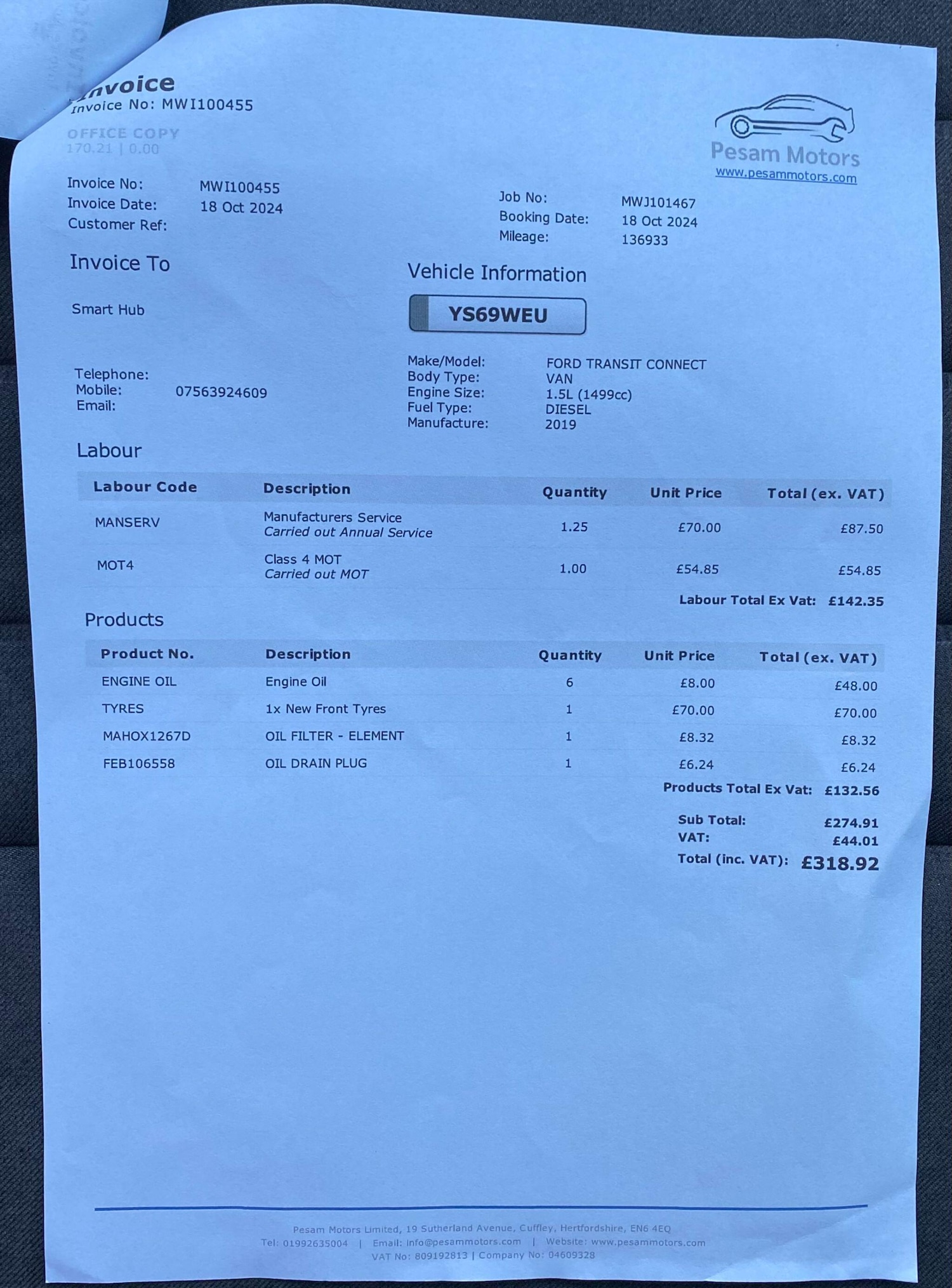 Used Ford Transit Connect 2019 for sale - 76646102: Photo 55