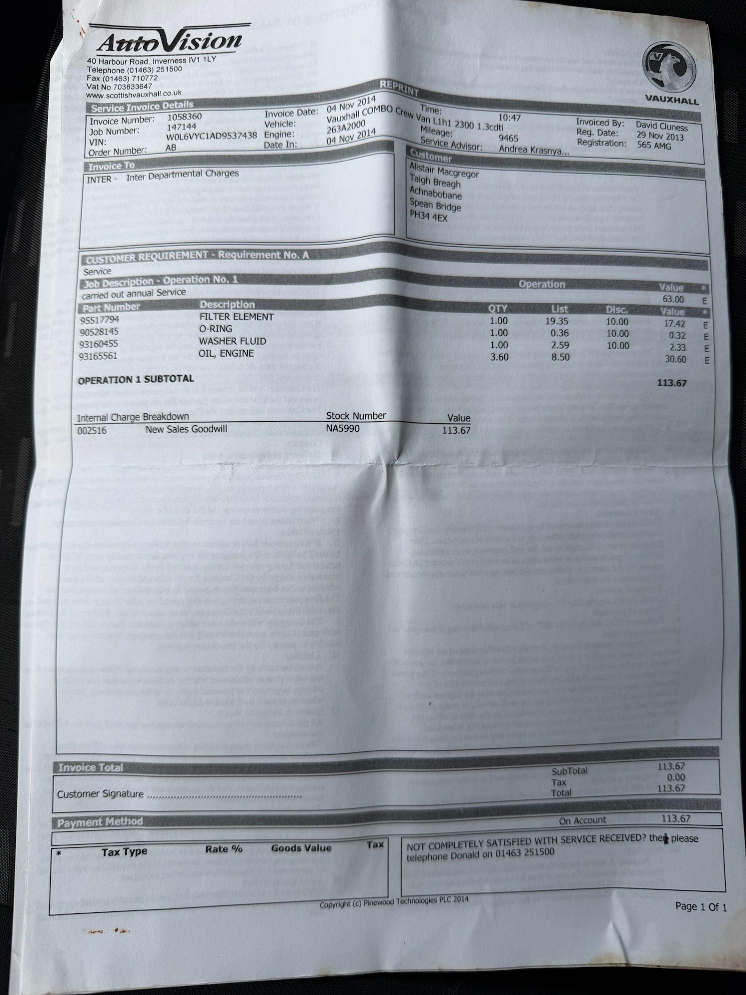 Used Vauxhall Combo 2013 for sale - 76832267: Photo 49