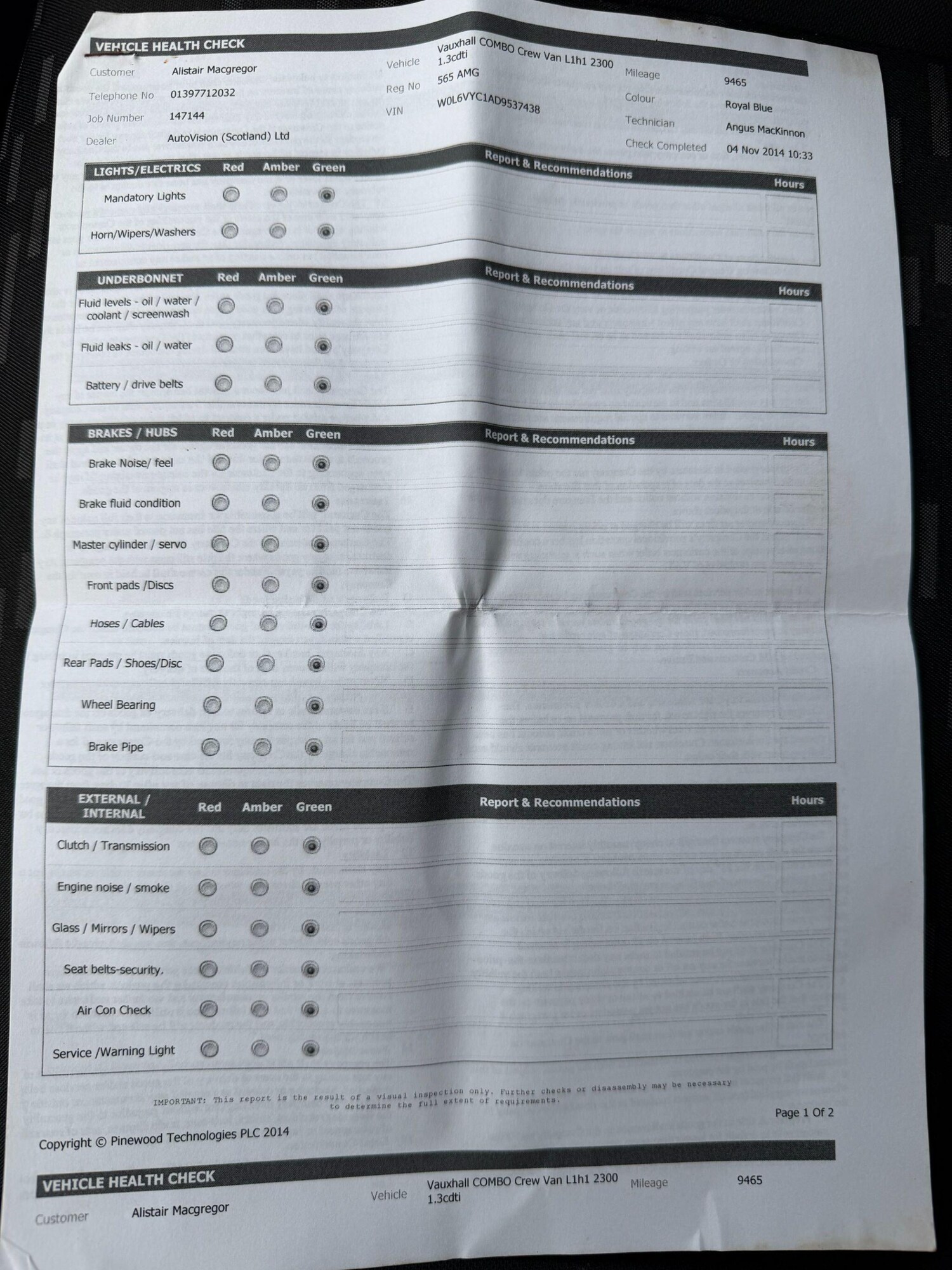 Used Vauxhall Combo 2013 for sale - 76832267: Photo 50