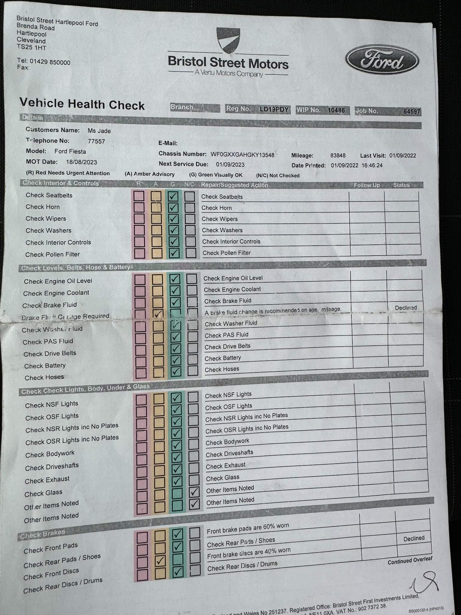 Used Ford Fiesta 2019 for sale - 77120876: Photo 40