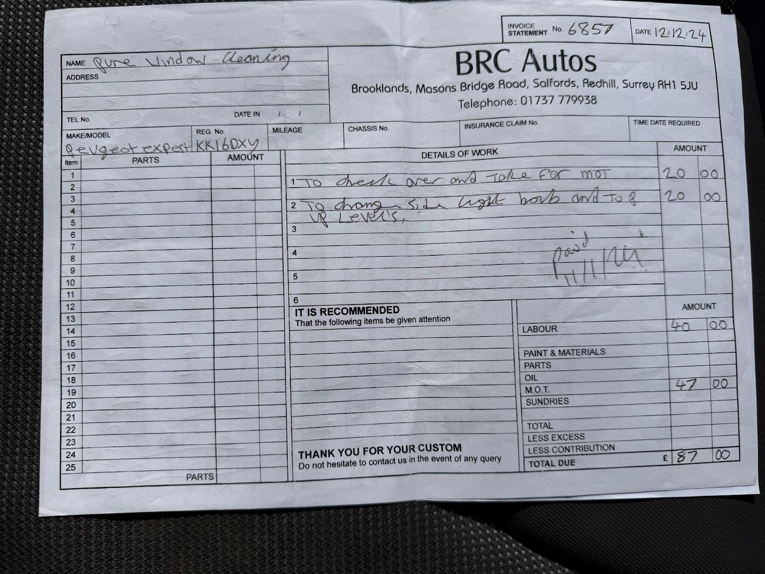 Used Peugeot Expert 2015 for sale - 77893113: Photo 50