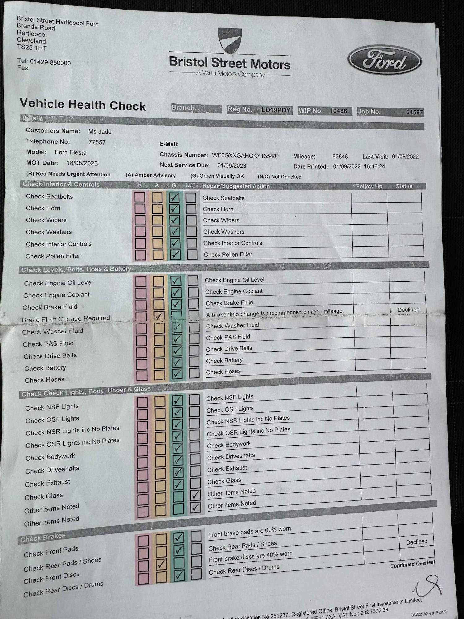 Used Ford Fiesta 2019 for sale - 76551000: Photo 40