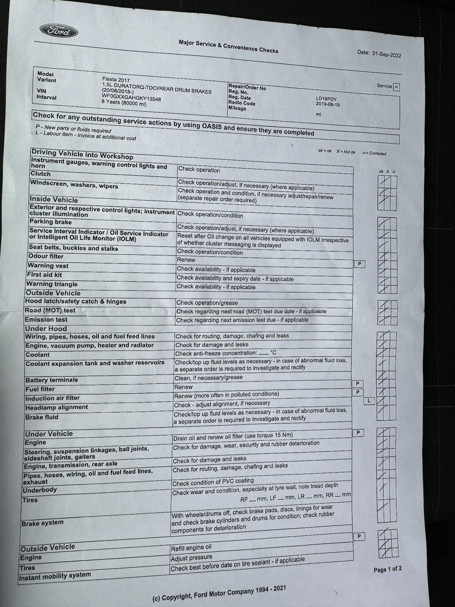 Used Ford Fiesta 2019 for sale - 76551000: Photo 42