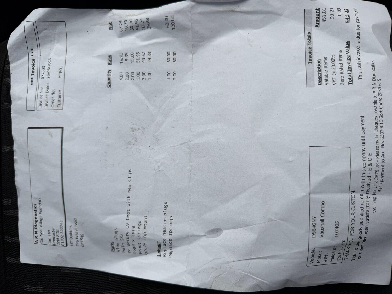 Used Vauxhall Combo for sale - 77670801: Photo 39