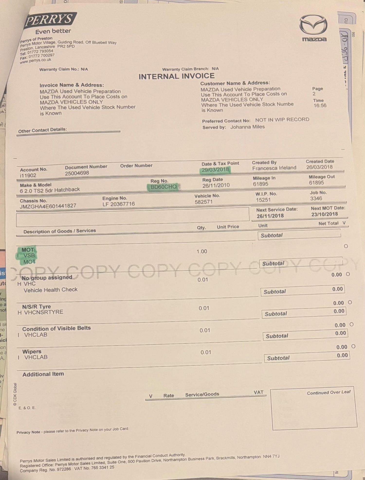 Used Mazda Mazda6 2010 for sale - 76108689: Photo 66