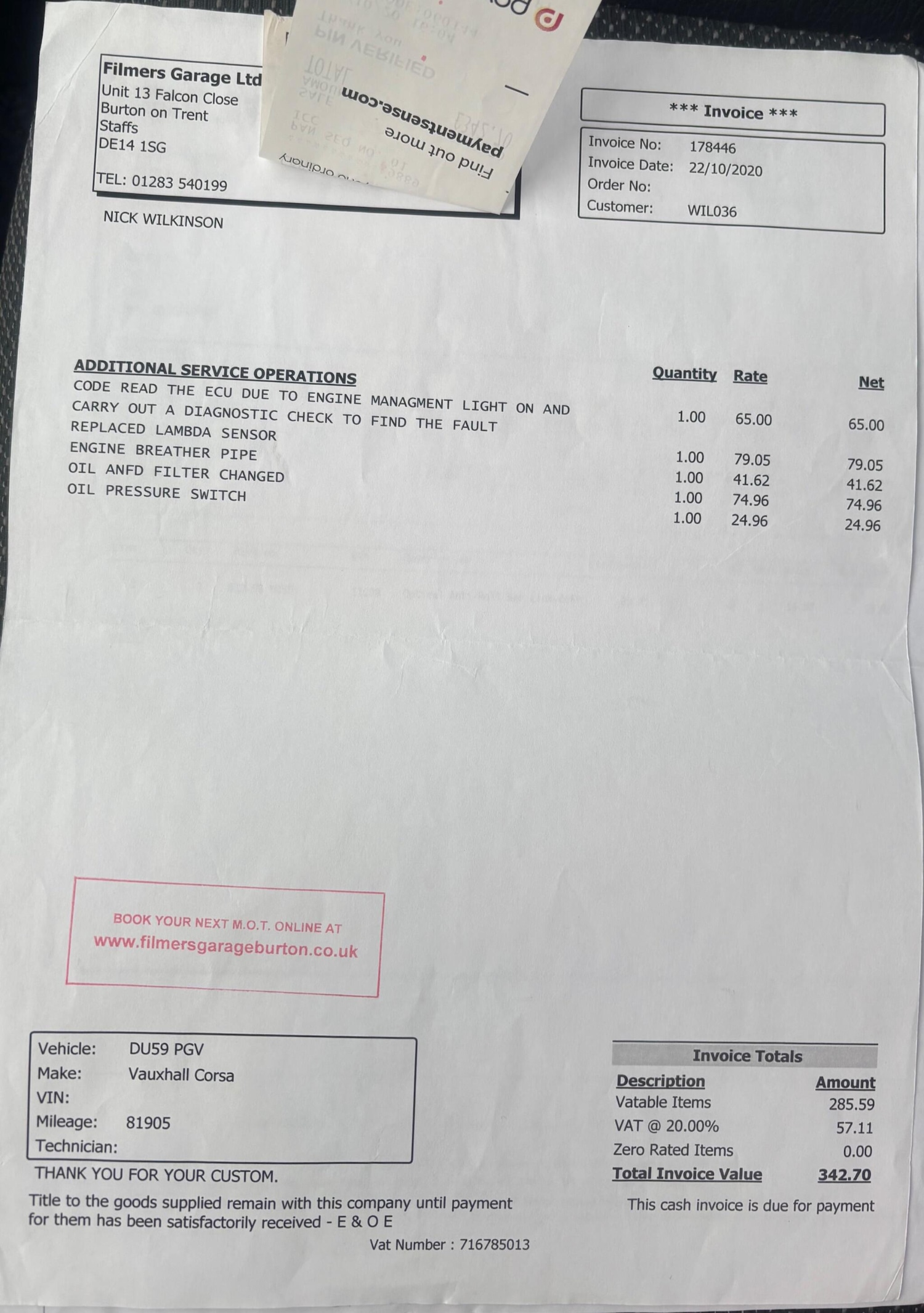 Used Vauxhall Corsa 2009 for sale - 77722832: Photo 22