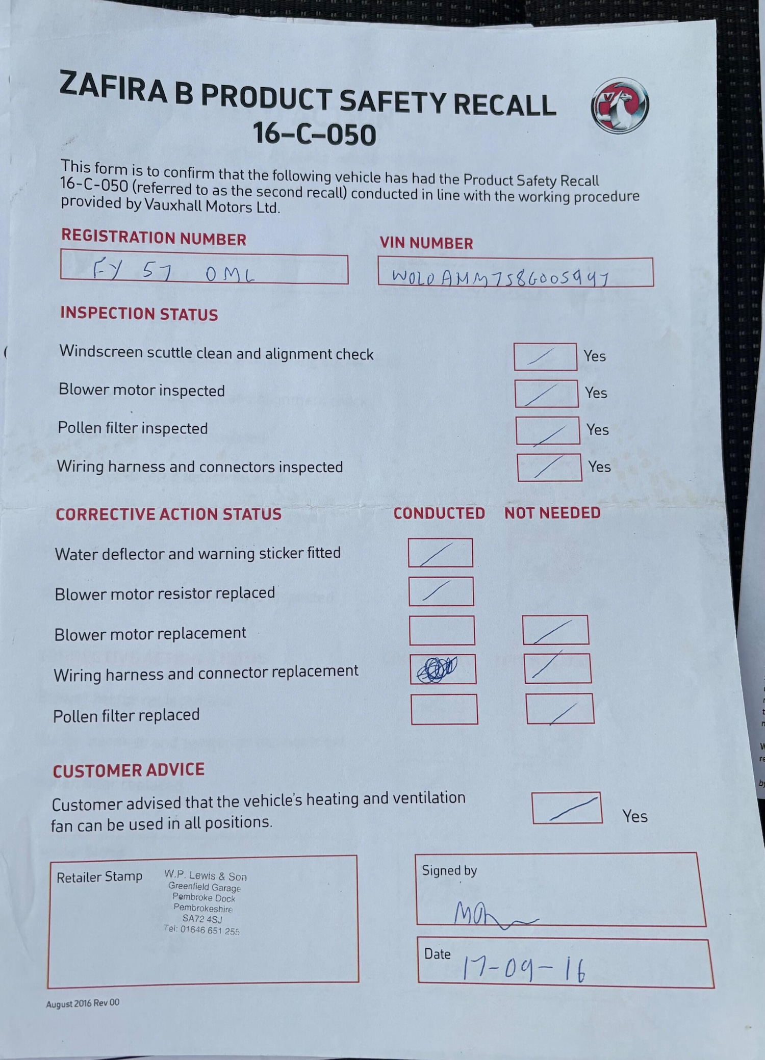 Used Vauxhall Zafira 2007 for sale - 78141398: Photo 49