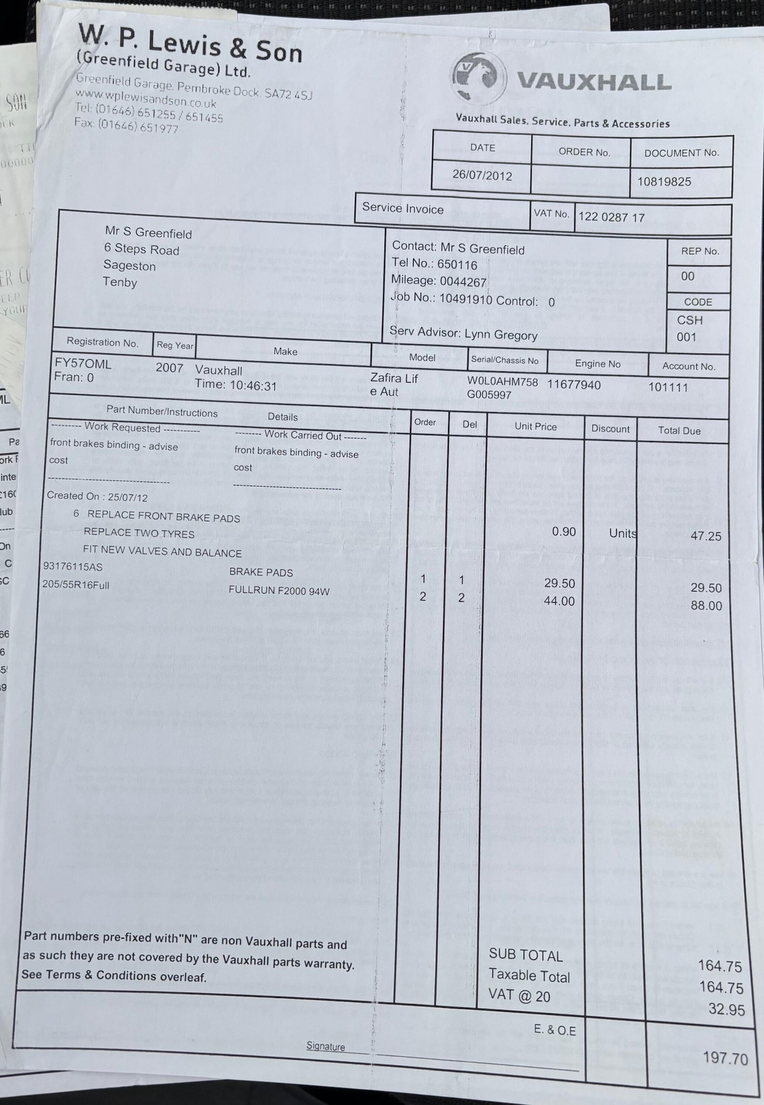 Used Vauxhall Zafira 2007 for sale - 78141398: Photo 54