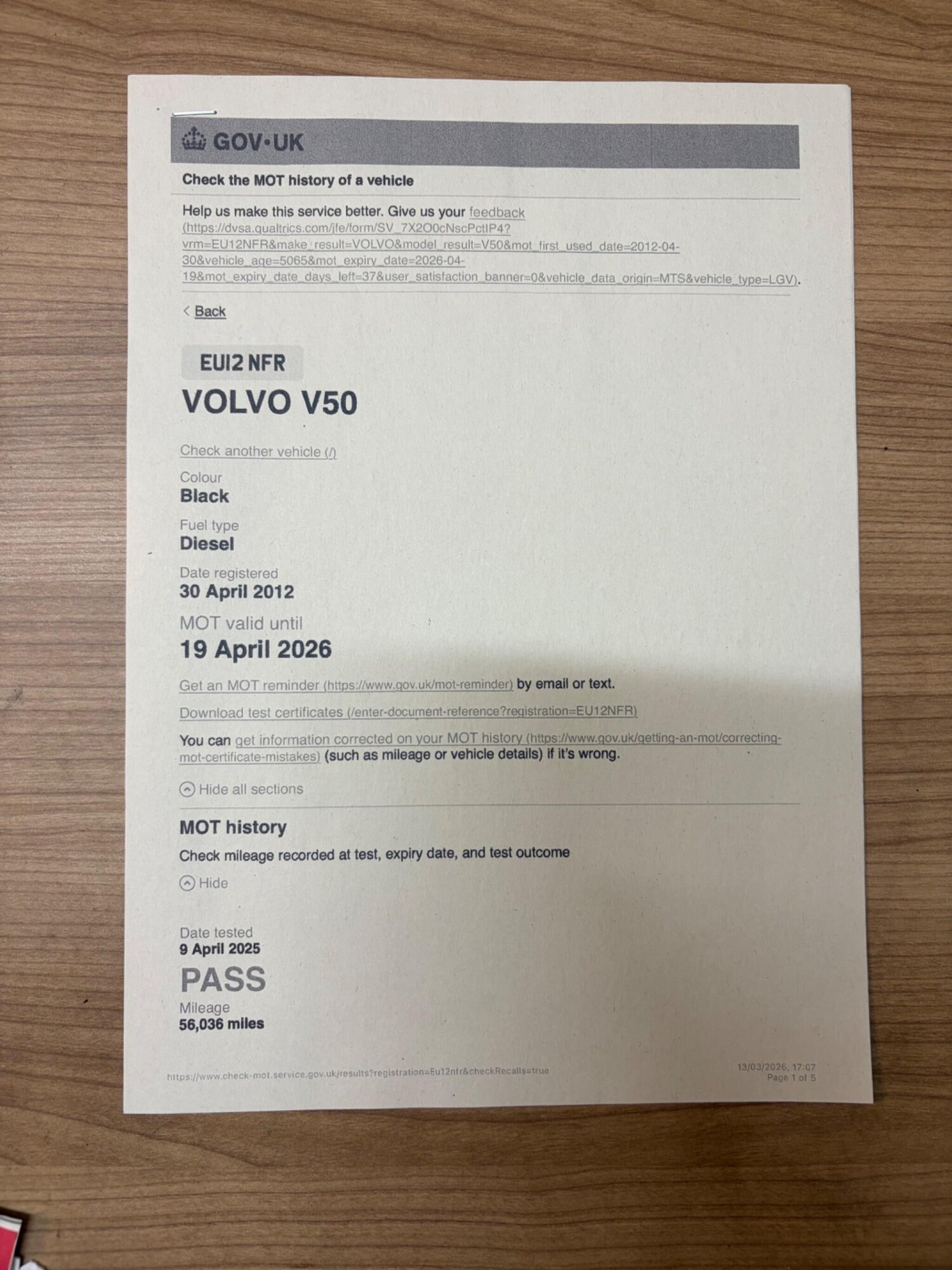 Used Volvo V50 2012 for sale - 78019300: Photo 78