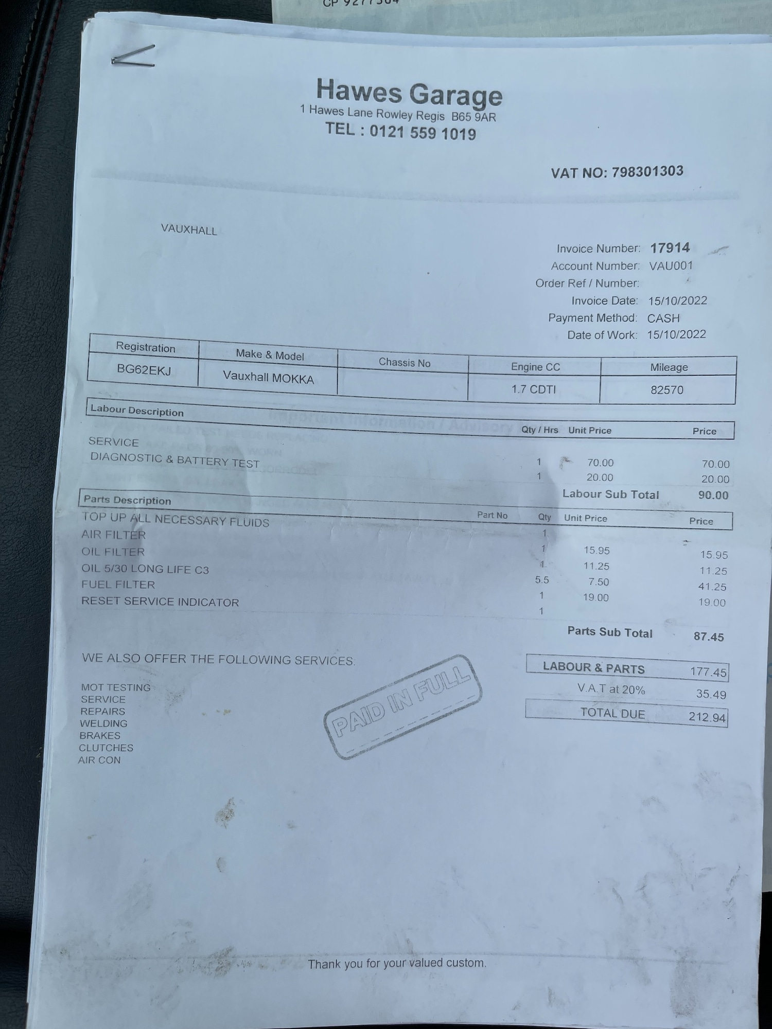 Used Vauxhall Mokka 2012 for sale - 75124050: Photo 61