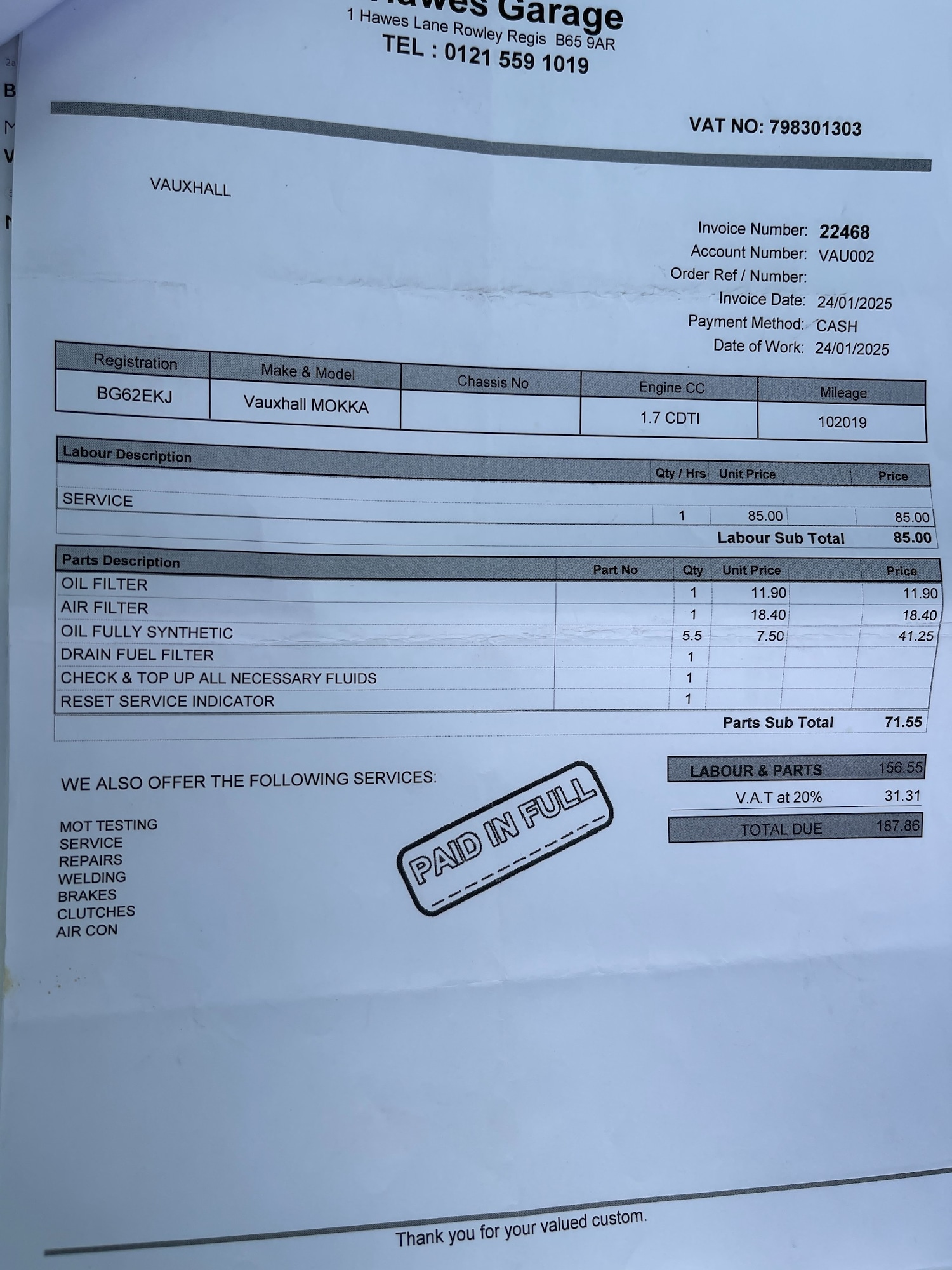 Used Vauxhall Mokka 2012 for sale - 75124050: Photo 64