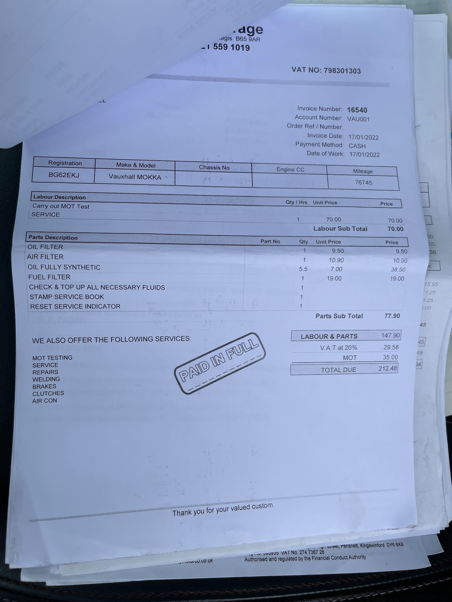 Used Vauxhall Mokka 2012 for sale - 75124050: Photo 73