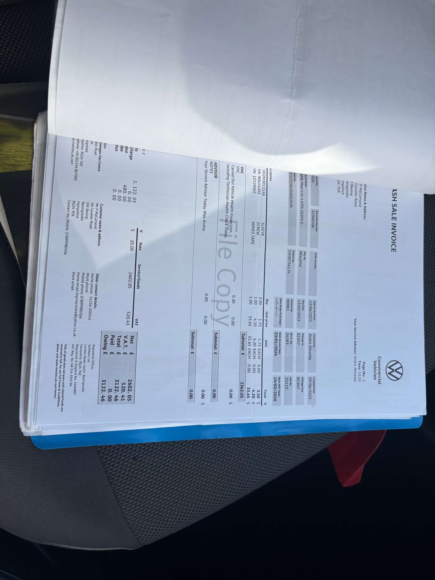 Used Volkswagen Caddy Maxi Life 2013 for sale - 77762301: Photo 22