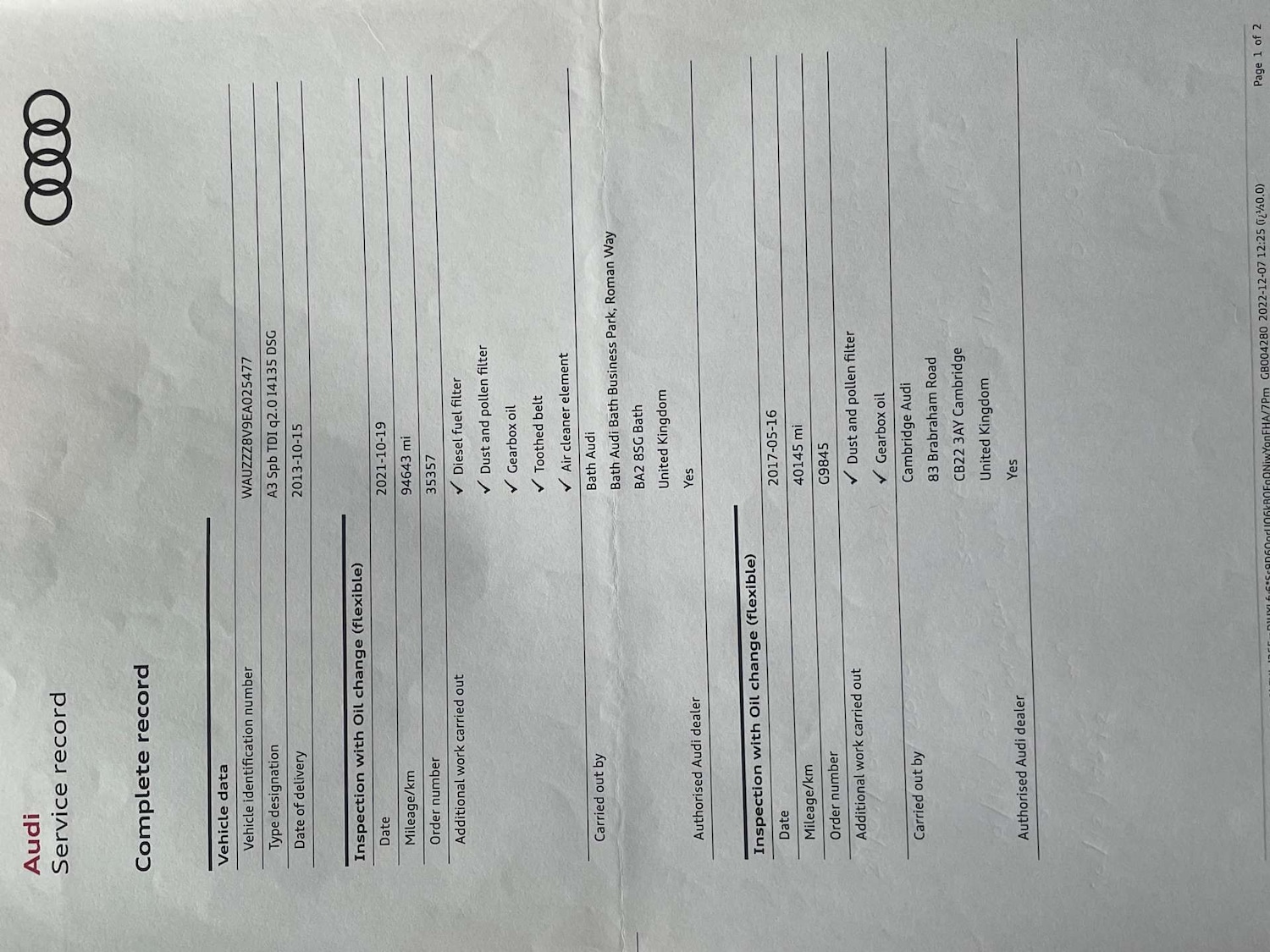 Used Audi A3 2013 for sale - 76601473: Photo 32