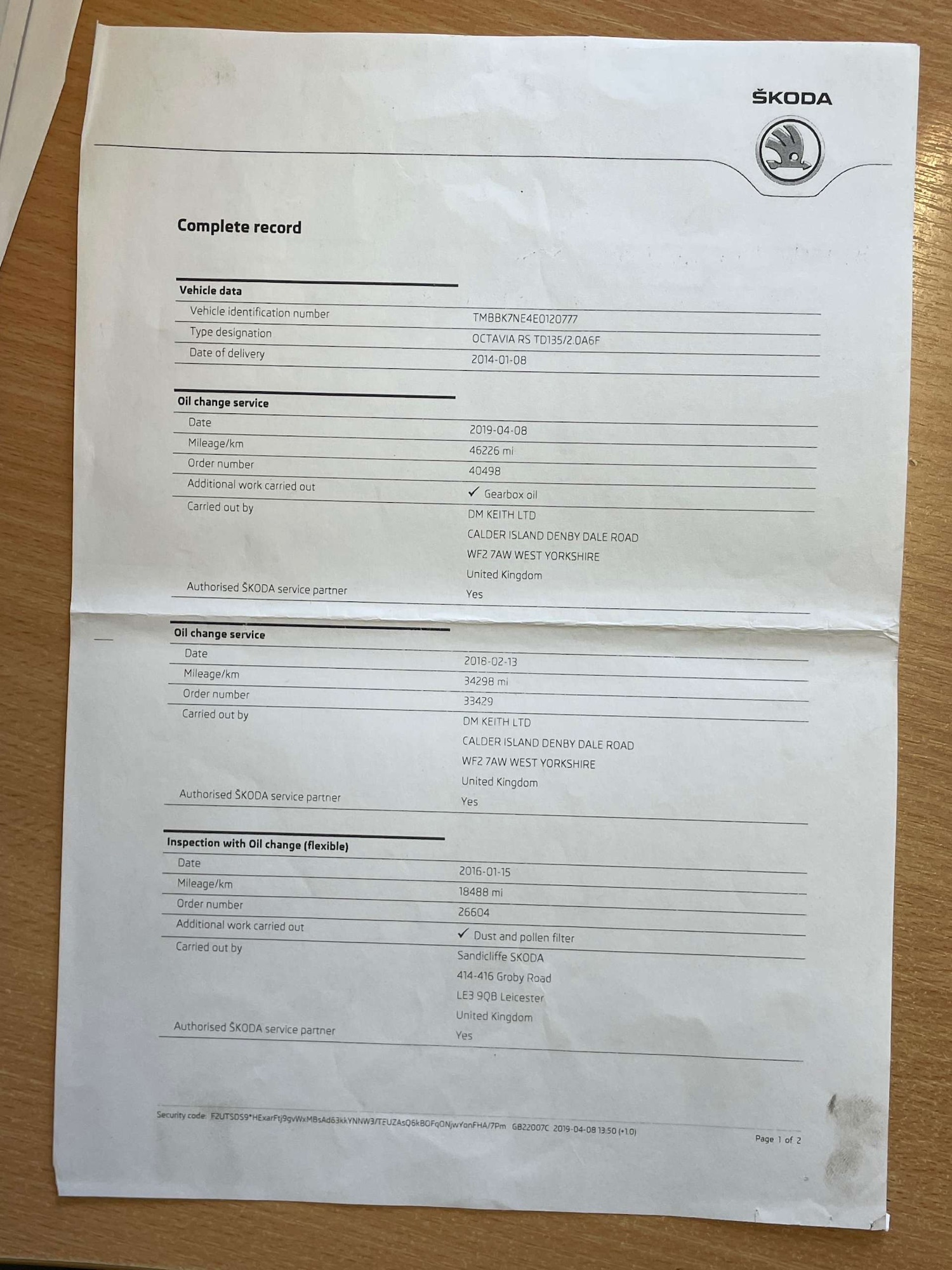 Used Skoda Octavia 2014 for sale - 76748038: Photo 34