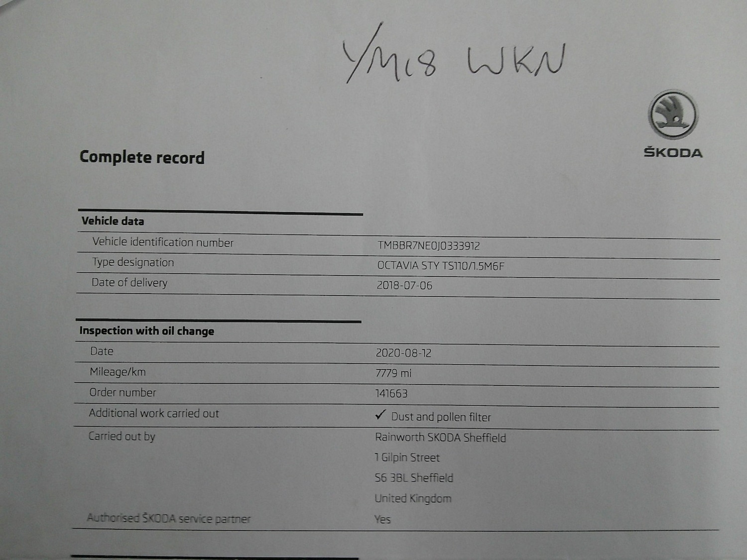 Used Skoda Octavia 2018 for sale - 76656208: Photo 54