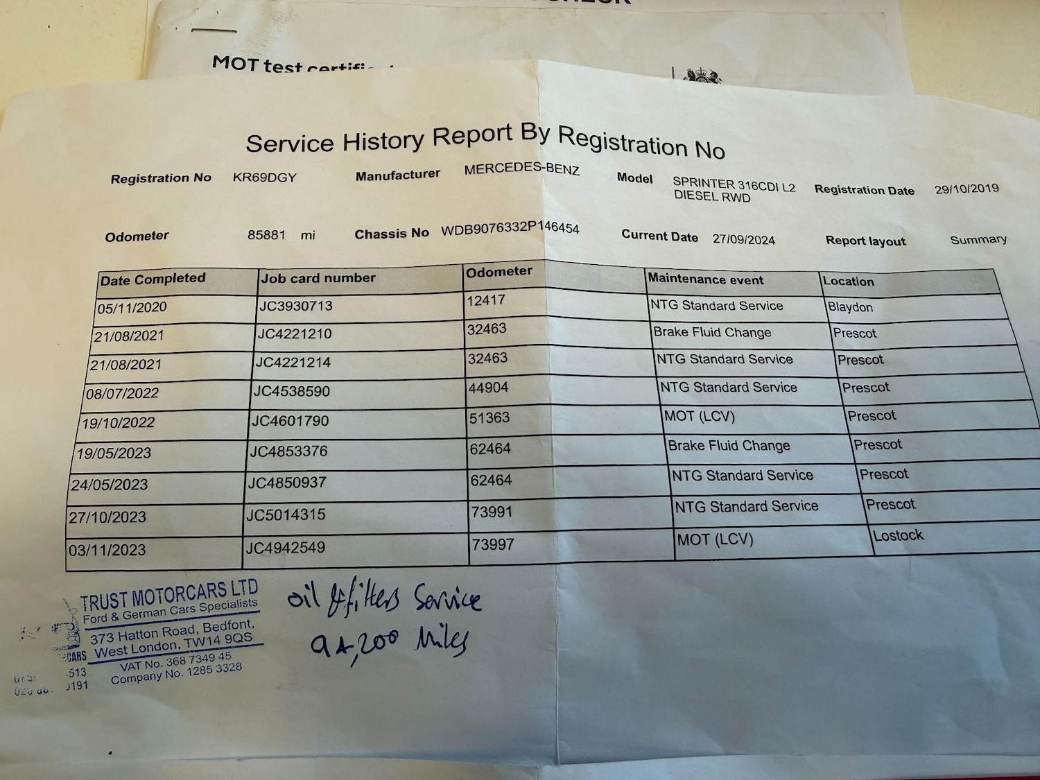 Used Mercedes-Benz Sprinter 2019 for sale - 77254568: Photo 11