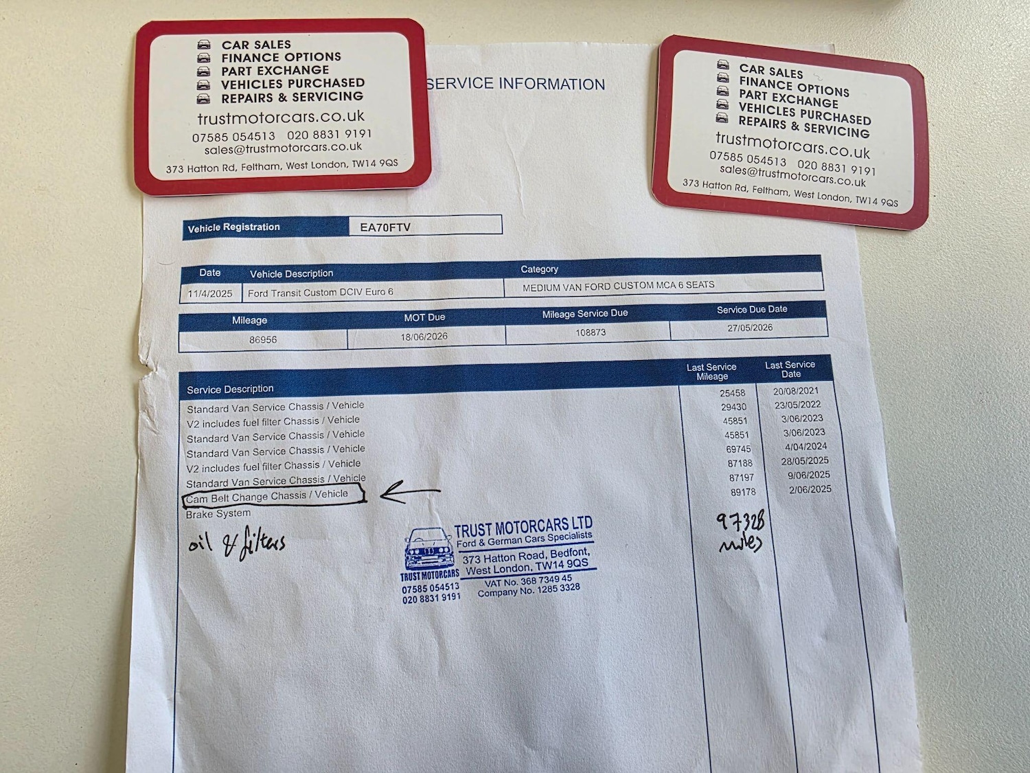 Used Ford Transit Custom 2020 for sale - 76992069: Photo 13