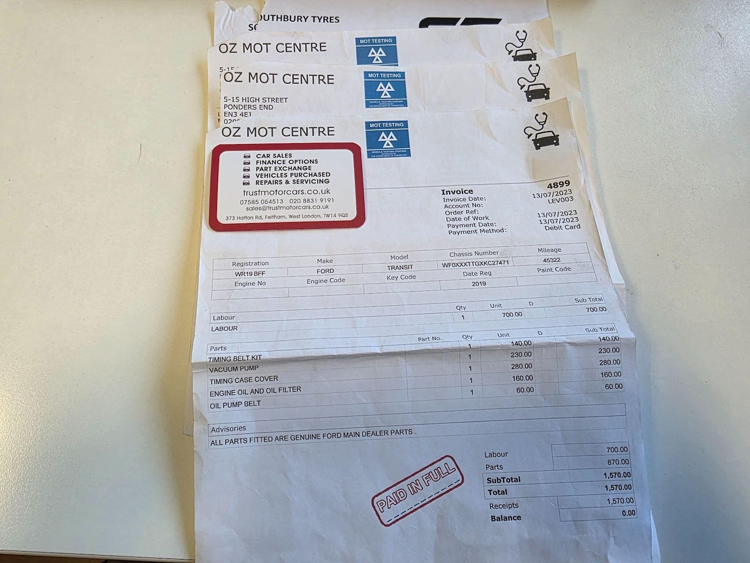 Used Ford Transit 2019 for sale - 76742343: Photo 14