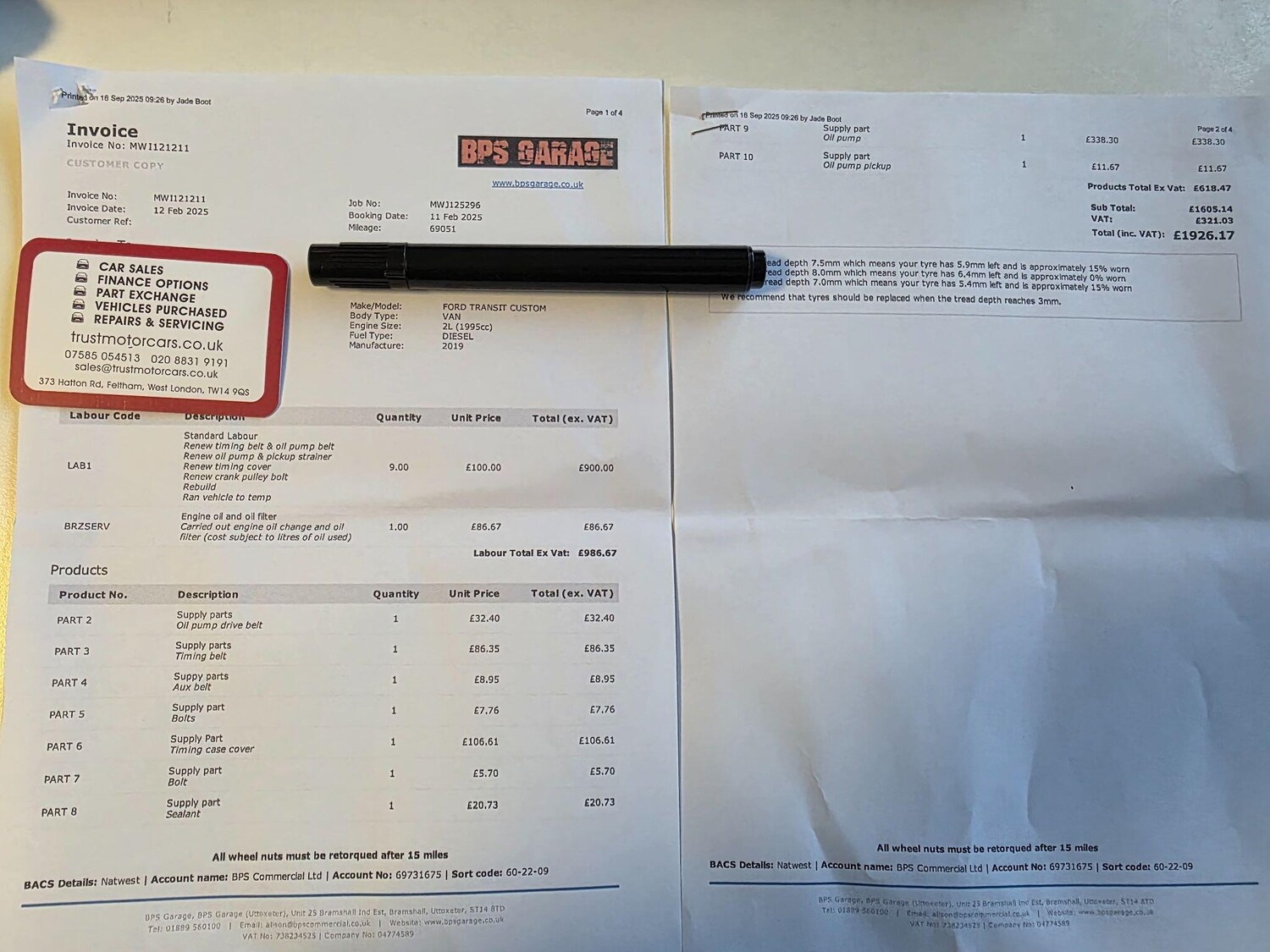 Used Ford Transit Custom 2019 for sale - 76371328: Photo 14