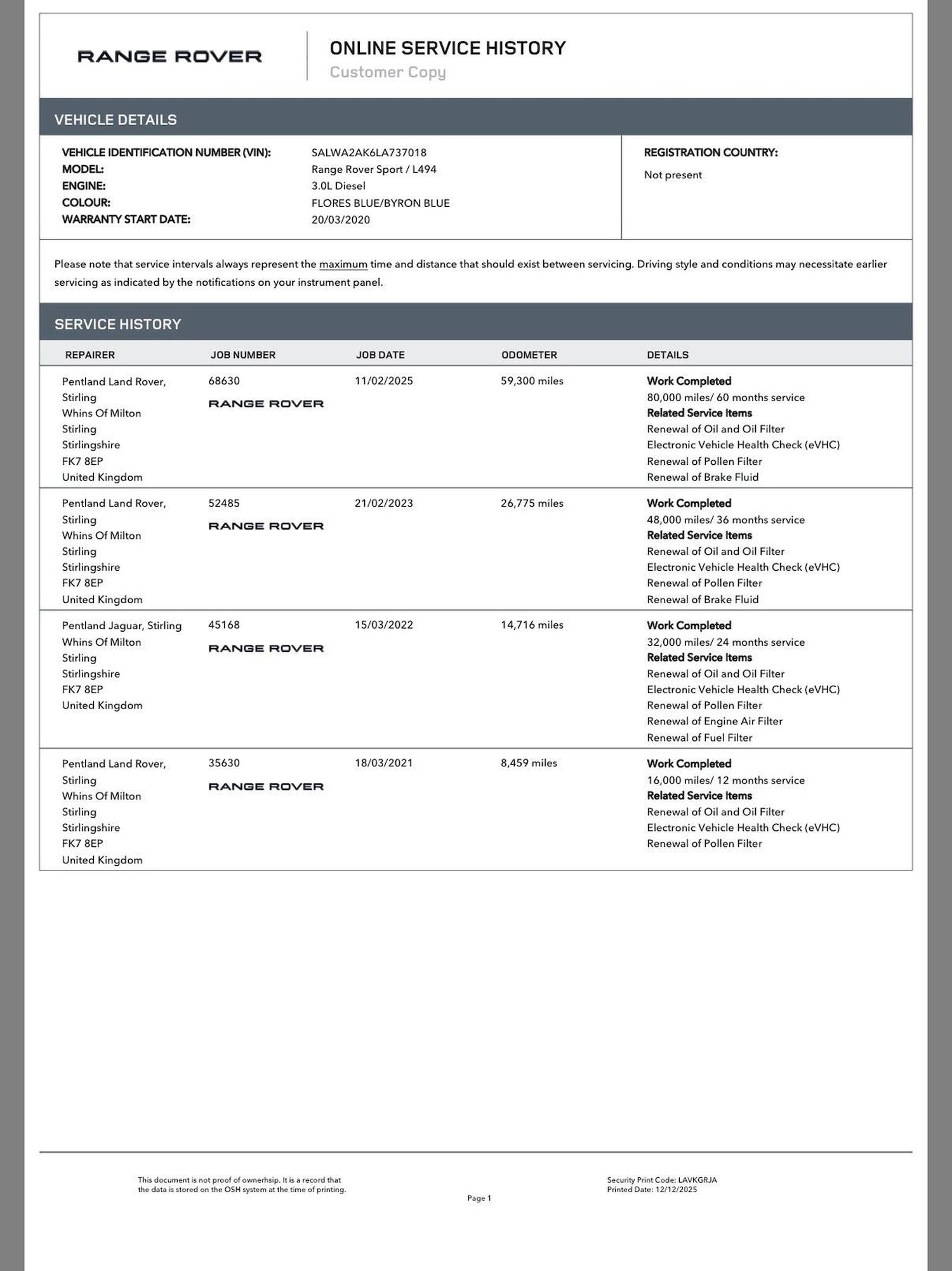 Used Land Rover Range Rover Sport 2020 for sale - 76924357: Photo 12