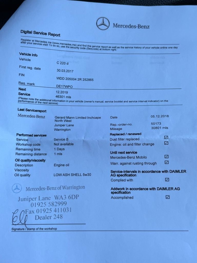 Used Mercedes-Benz C Class 2017 for sale - 77356767: Photo 36