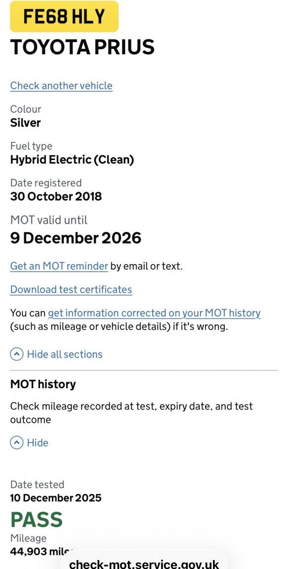 Used Toyota Prius 2026 for sale - 78056907: Photo 3