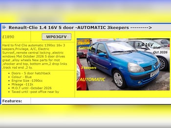 2003 (03) - 1.4 16V Privilege 5dr Auto