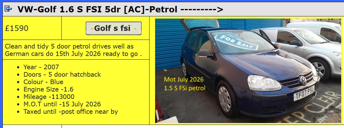 Used Volkswagen Golf 2007 for sale - 76135843: Photo 1