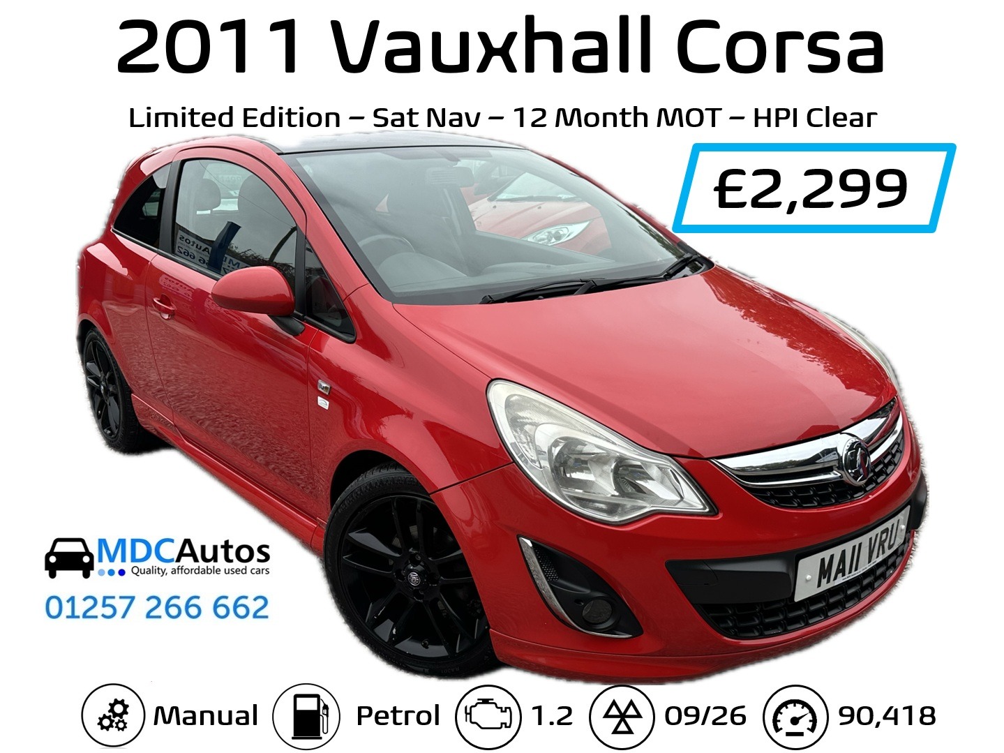 Used Vauxhall Corsa 2011 for sale - 76102742: Photo 15