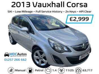 2013 (13) - 1.4 SXi 5dr, GOOD HISTORY, LONG MOT, 2x KEYS, HPI CLEAR, CD RCL