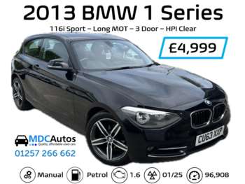 BMW, 1 Series 2013 (63) 116i Sport 3dr