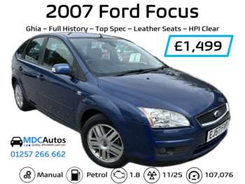 2007 (57) - 1.8 Ghia 5dr, FULL HISTORY, TOP SPEC, LEATHER SEATS, 2x KEYS, HPI CLEAR