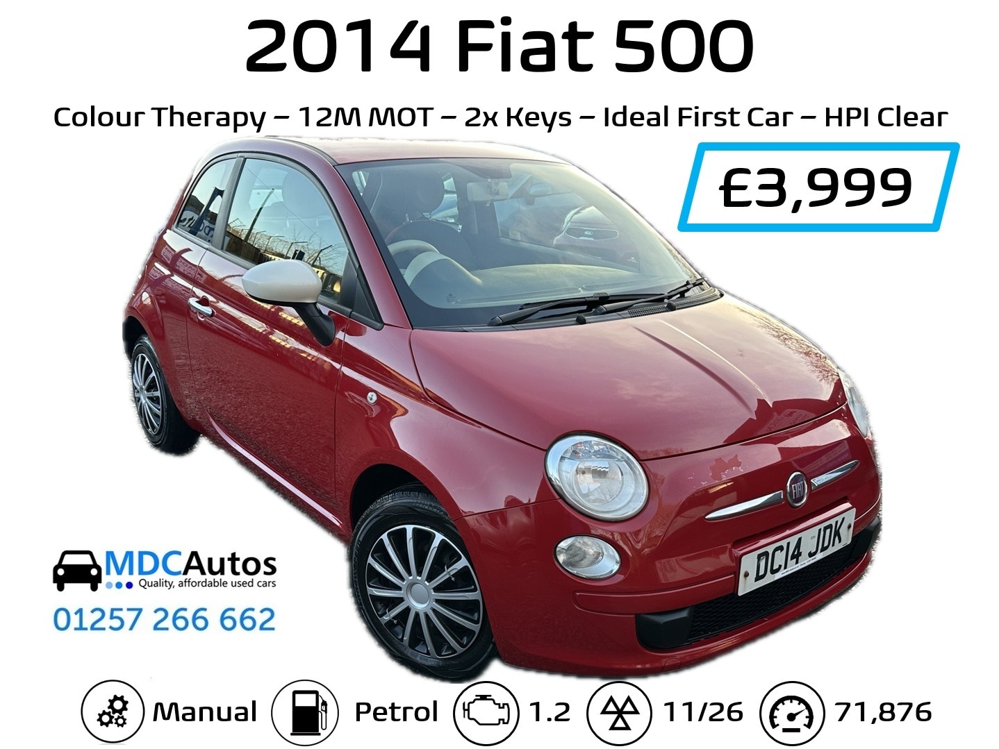 Used Fiat 500 2014 for sale - 76921563: Photo 13
