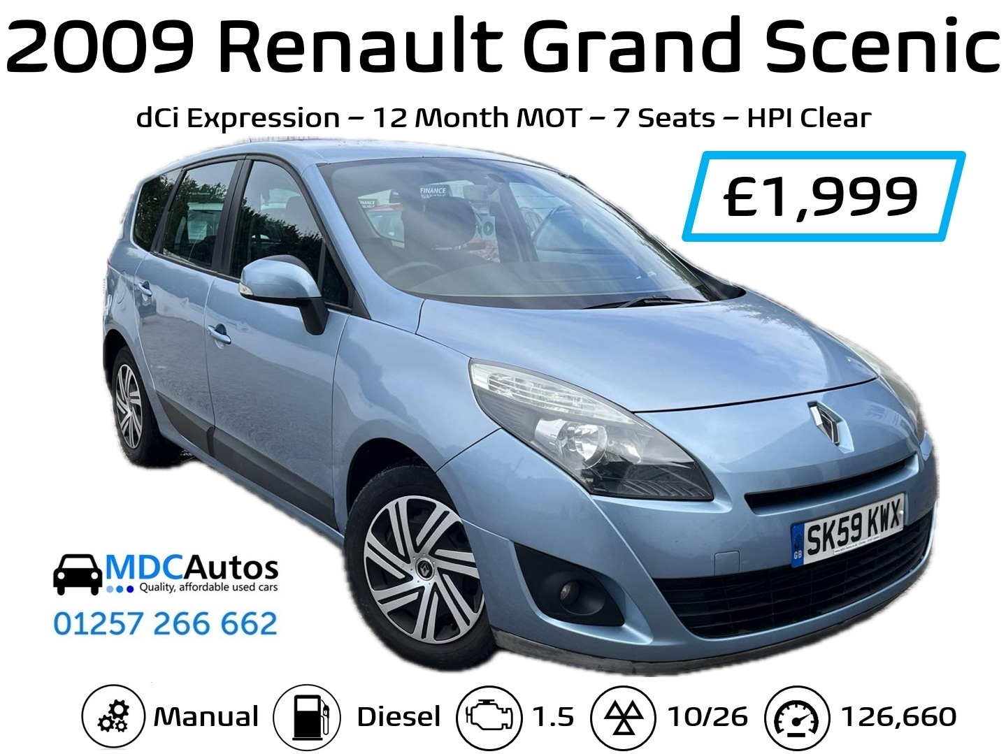 Used Renault Grand Scenic 2009 for sale - 76365196: Photo 14